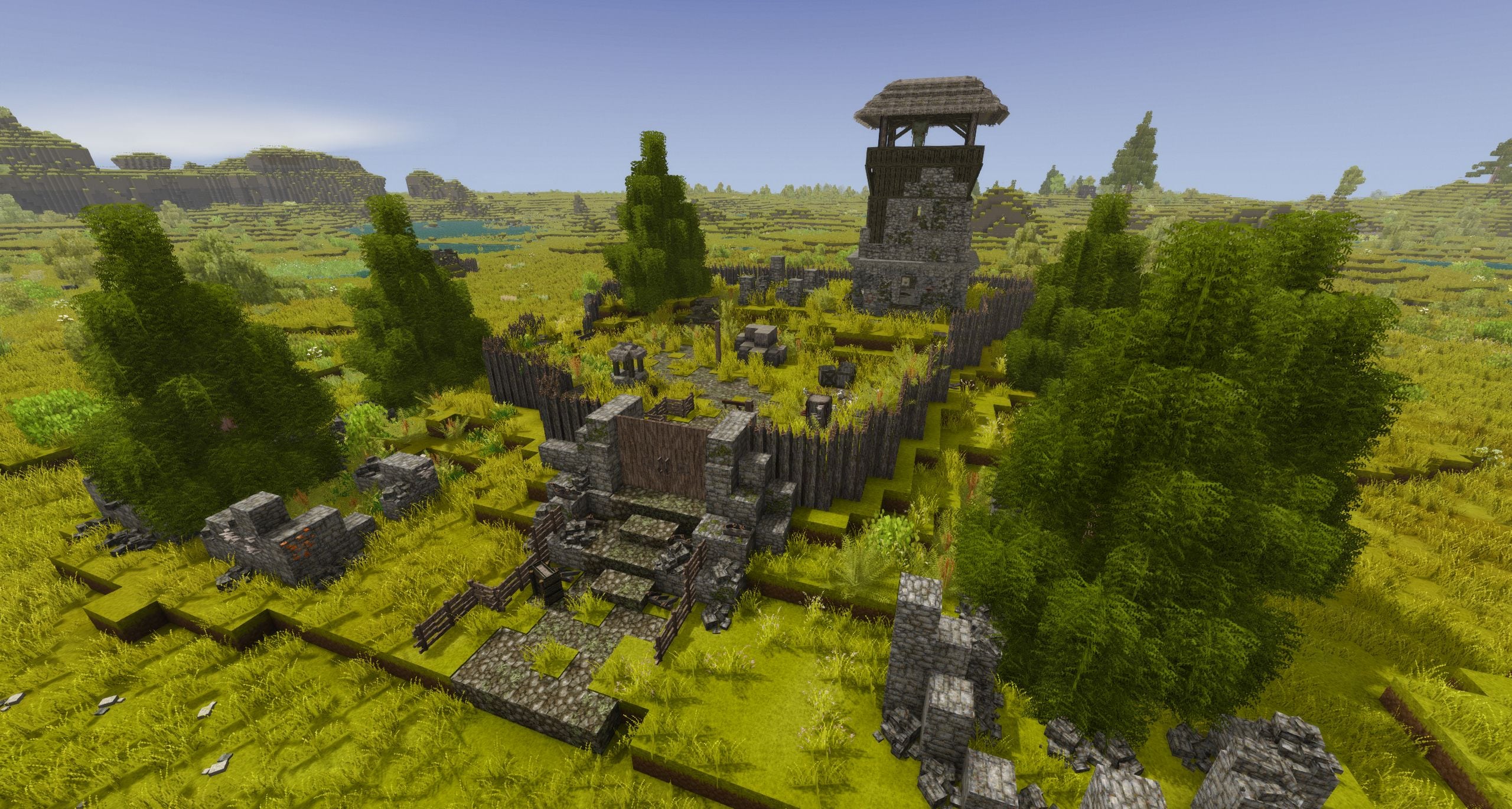 Small Tower with Wood Barricades